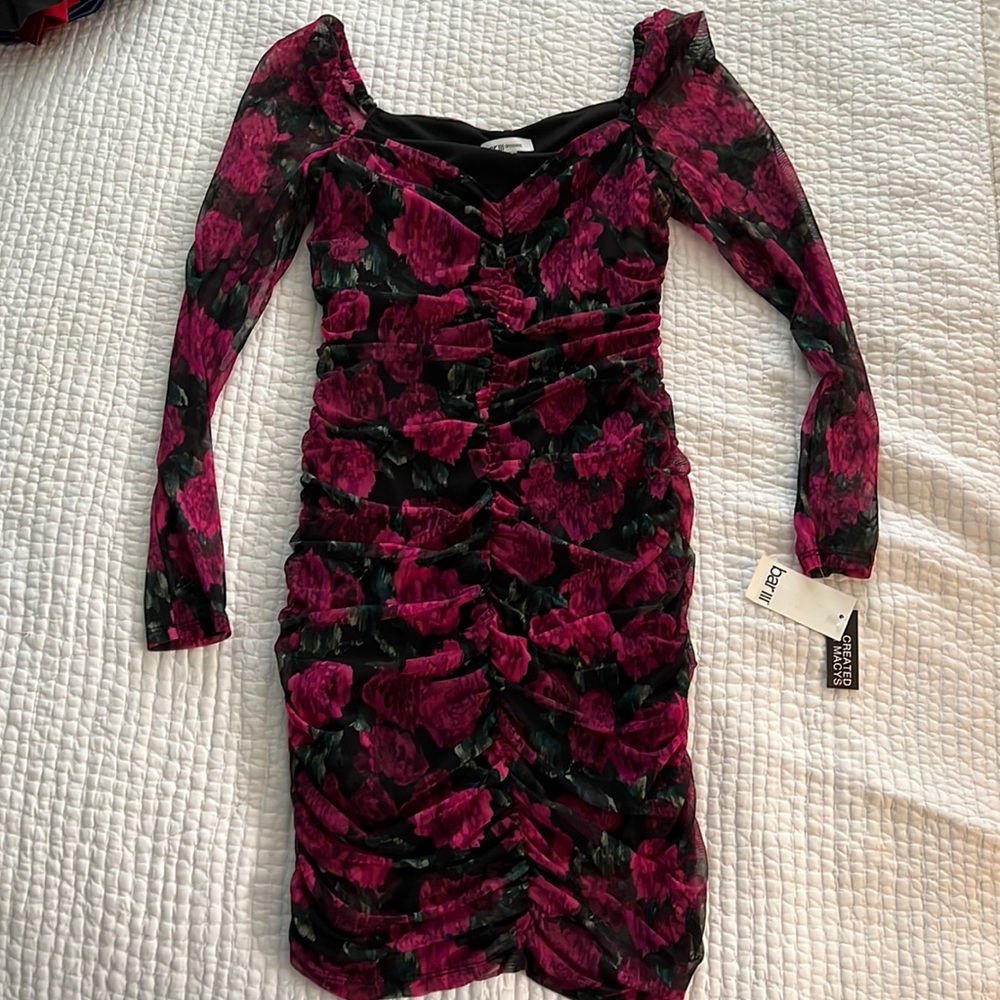 BAR III Dress Rose Print
